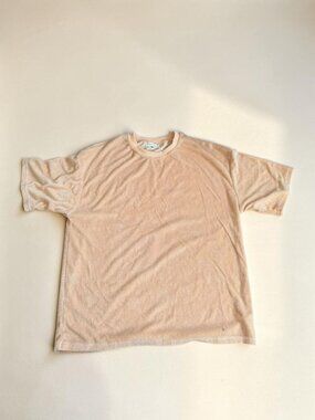 FOREVER FRENCH Cantaloupe Terry T Shirt Size L NEW NWOT